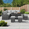 Grey Rattan with Grey Cushions