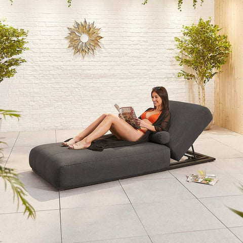 Serenity Outdoor Fabric Sun Lounger