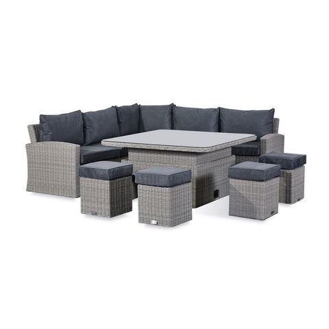Deluxe Ciara Casual Dining Corner Sofa Set with Rising Table