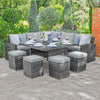 Grey Rattan with Grey Cushions