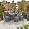 Grey Rattan with Grey Cushions