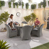 Slate Grey Rattan with Grey Cushions