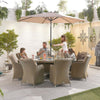 Willow Rattan with Beige Cushions