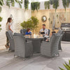 Slate Grey Rattan with Grey Cushions