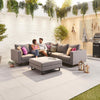 Eden Outdoor Fabric Corner Sofa Set with Footstool